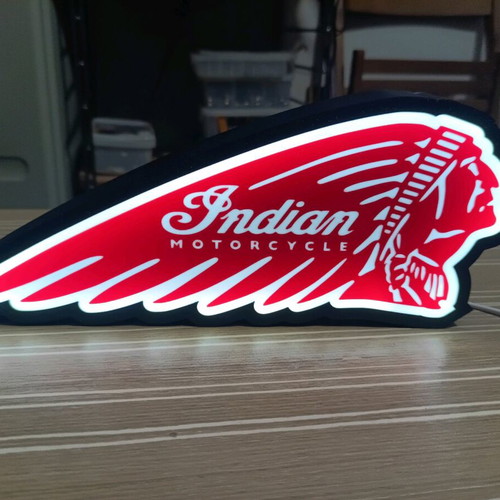 Indian Motorcycles light sign new, retro style