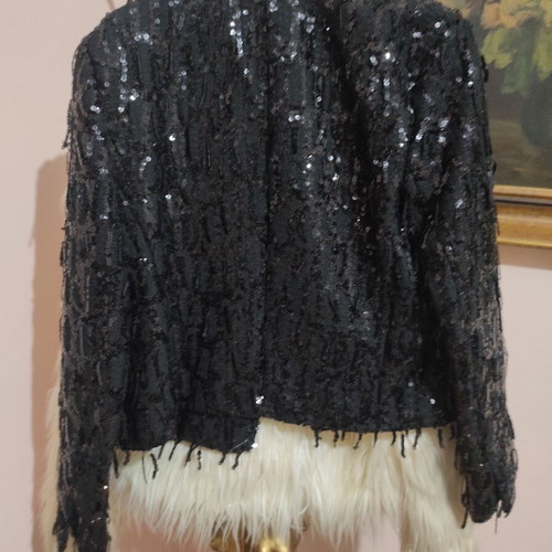 Zara jacket new with sequins size S black