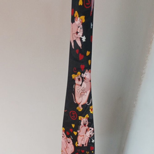 Tie 100% silk new, handmade, black