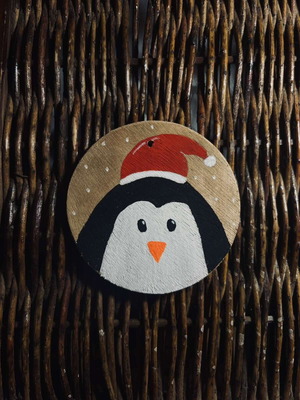 Wooden handmade Christmas ornament new