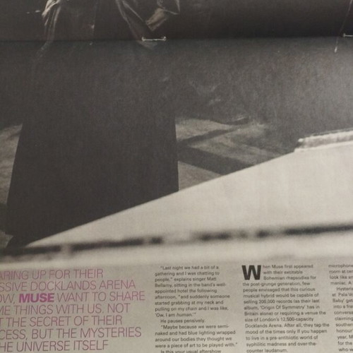 NME Muse magazine November 2001 like new