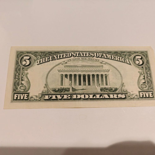 Five Dollar Bill 1995 Series used