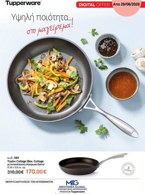 Tupperware Cottage Frying Pan 28 cm new with Eterna coating