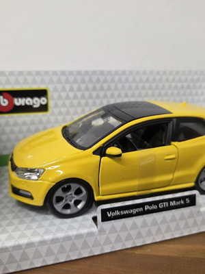 Volkswagen Polo GTI Burago καινούργιο, αχρησιμοποίητο, κίτρινο