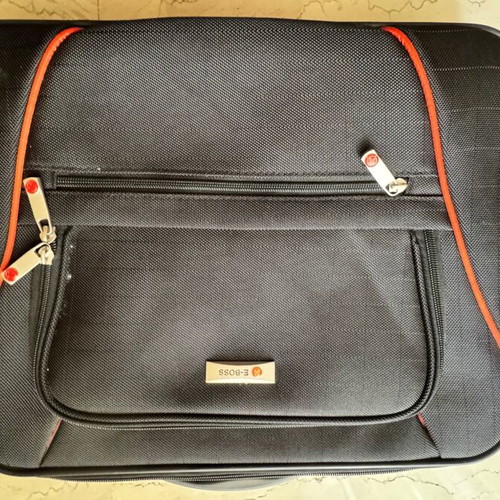 E-BOSS Laptop Bag 15.6” like new, black with orange details