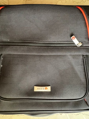 E-BOSS Laptop Bag 15.6” like new, black with orange details