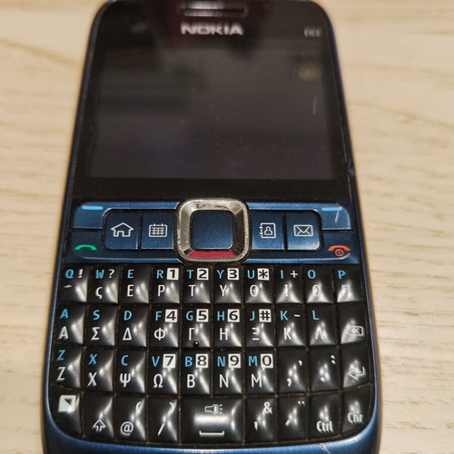 Nokia E63 Eseries used, blue, up to 7.9 MP camera