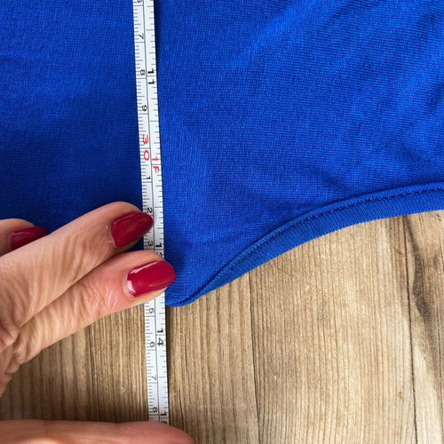 Blue long dress like new, size Small, viscose fabric