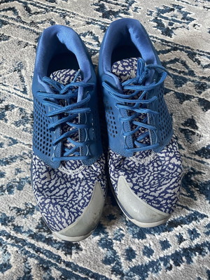 Jordan trainers lightly used, size 45, blue