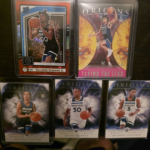 Nba cards Timberwolves minilot like new