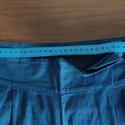 Blue cotton summer pants XL like new with bow