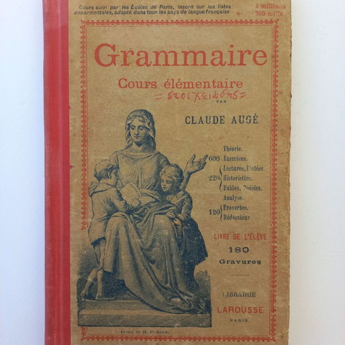 French Grammar Book 1911 used