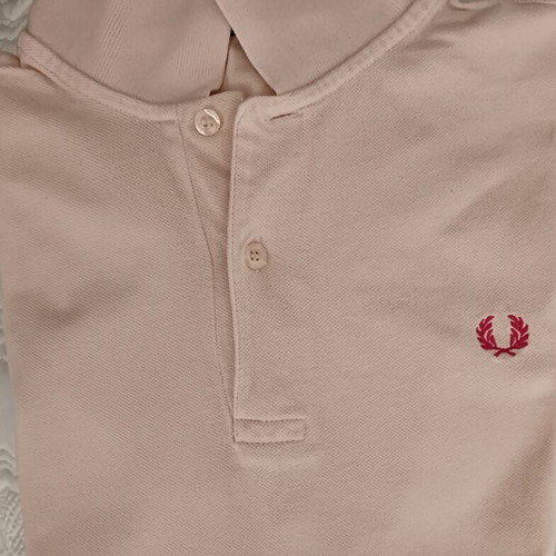 Fred Perry Polo Shirt used, pink, size M