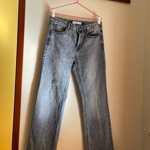 Stradivarius Jean pants D98 like new, high waist, black and grey