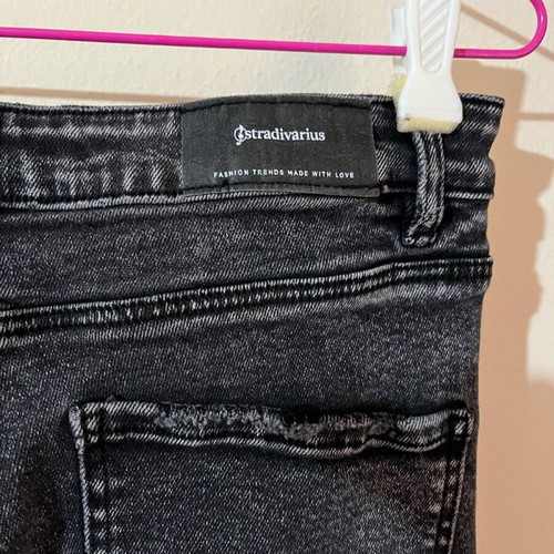 Stradivarius mom slim fit jeans like new, black, size L