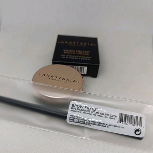 Anastasia Beverly Hills Brow Freeze styling wax set with Dual Ended wax applicator new