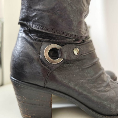 Pesaro Italian leather boots, insole 25cm, size 39.5