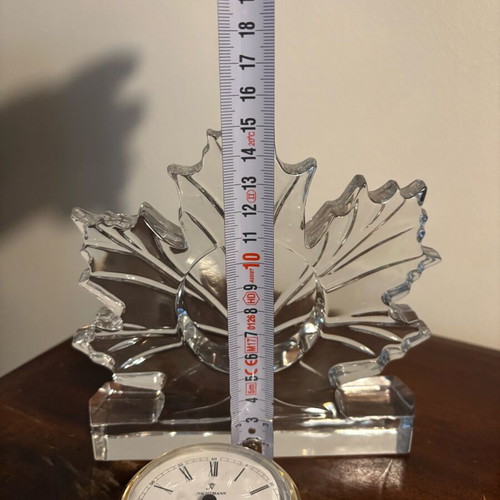 Crystal clock Nachtmann like new