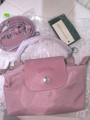 Longchamp Le Pliage Mini Ροζ Χιαστί Τσάντα Καινούργια