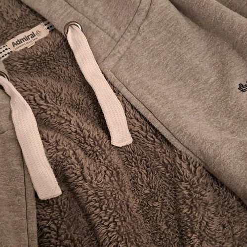 Admiral gray hoodie jacket like new with fur lining