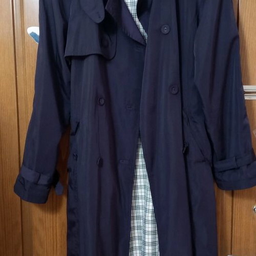 Rebecca Blu trench coat dark purple eggplant like new XL