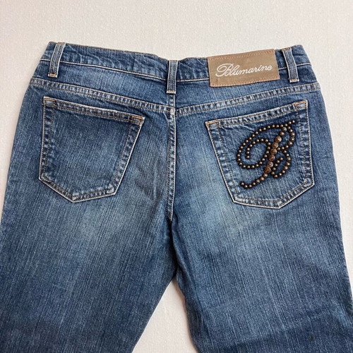 Blumarine women's jeans size 38 like new, blue