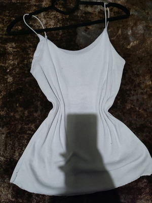 White camisole used, cotton, Greek origin, size L