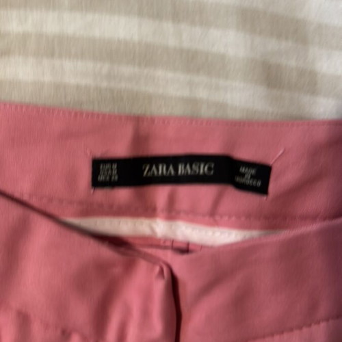 Zara pink fabric pants used, size M 38 10