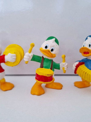 Φιγούρες Disney Bullyland Huey Dewey Louie μεταχειρισμένες, σετ 3