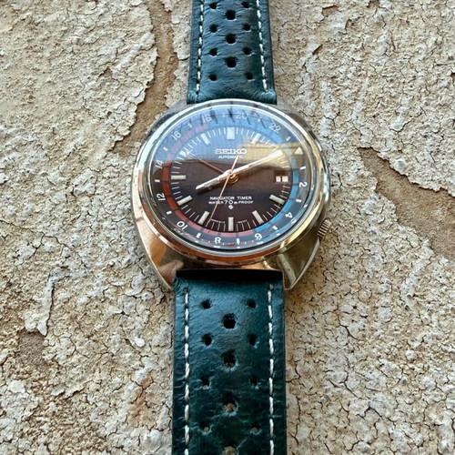 Seiko Vintage Navigator used black unisex watch
