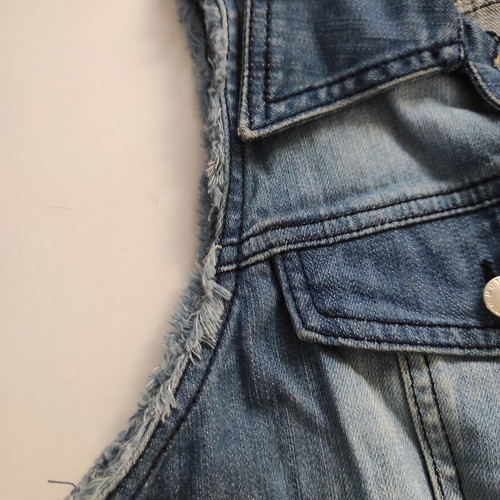 Motivi sleeveless denim vest used, size S, blue