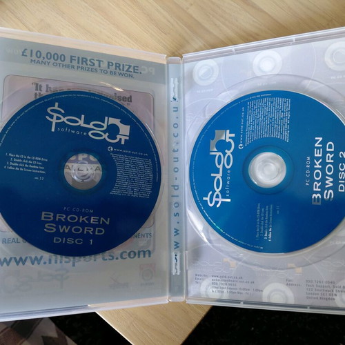 Broken Sword The Shadow Of The Templars PC used excellent
