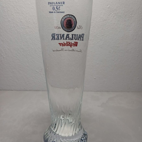 Paulaner Beer Glass 0.5l used, made in Germany