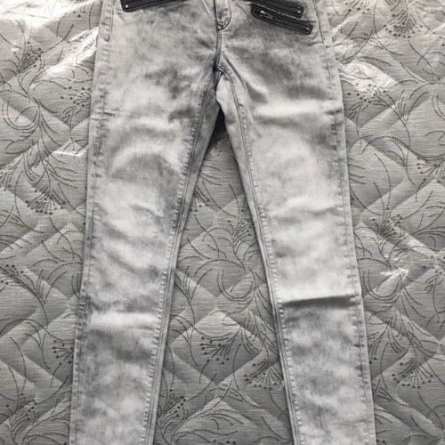 Maison Scotch La Parisienne Super Skinny Zip Jeans used, size 27, gray