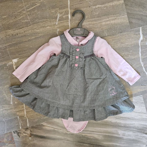 Orchestra dress and bodysuit set 9 months like new with white shirt gift