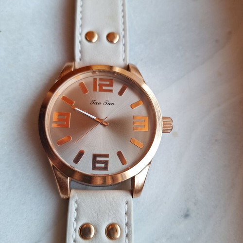 Women's watch like new, white strap