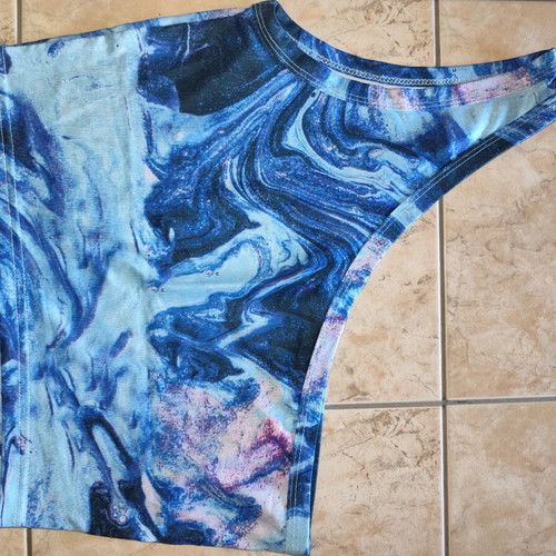 Shein top blue size M new