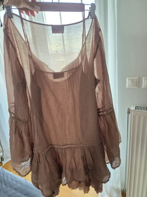Manolo double dress one size beige and brown like new