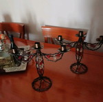 Brass candlestick set new