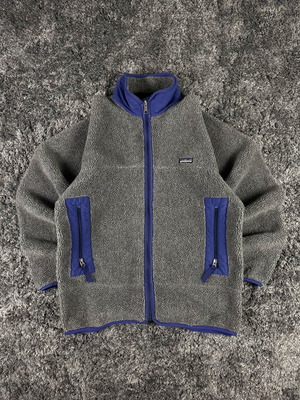 Patagonia 90s Made in USA Vintage Retro-X Fleece Jacket like new, gray, size L