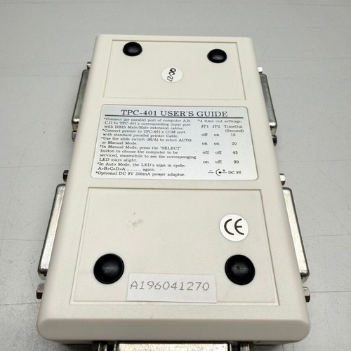 Auto/Manual Parallel Switch Box TPC-401 vintage, like new