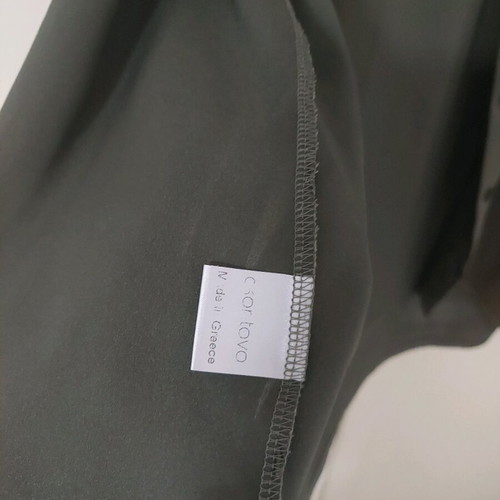 Ckontova khaki satin shirt like new