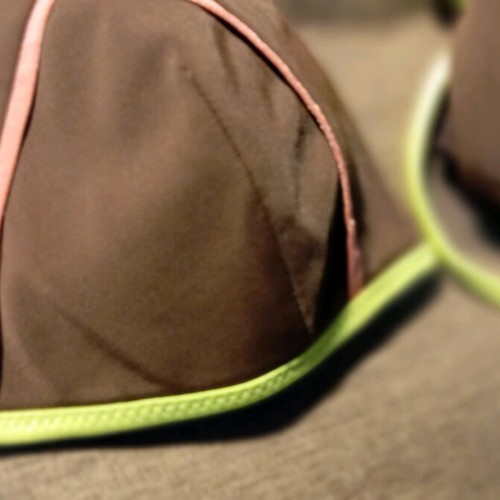 Calzedonia bikini like new, brown with pink and green details