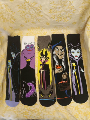 Σετ 5 κάλτσες Disney Villains καινούργιο