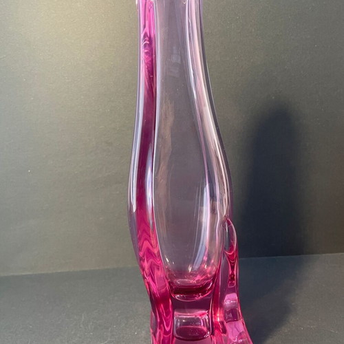 Vintage Alexandrite Vase by Miloslav Klinger ZBS 1960s used