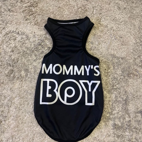 Cat shirt like new with "MOMMY'S BOY" print XL