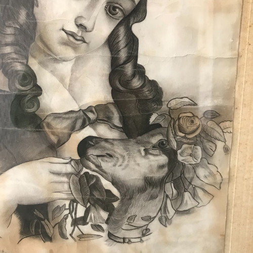 Old artwork by V. Chatzis 1899 used, dimensions 54x43 cm