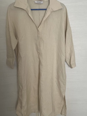 Λινό φόρεμα MaxMara σαν καινούργιο, μπεζ, με τσέπες