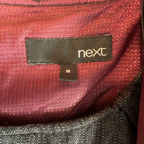 Next ladies suit size 46 like new, black and grey