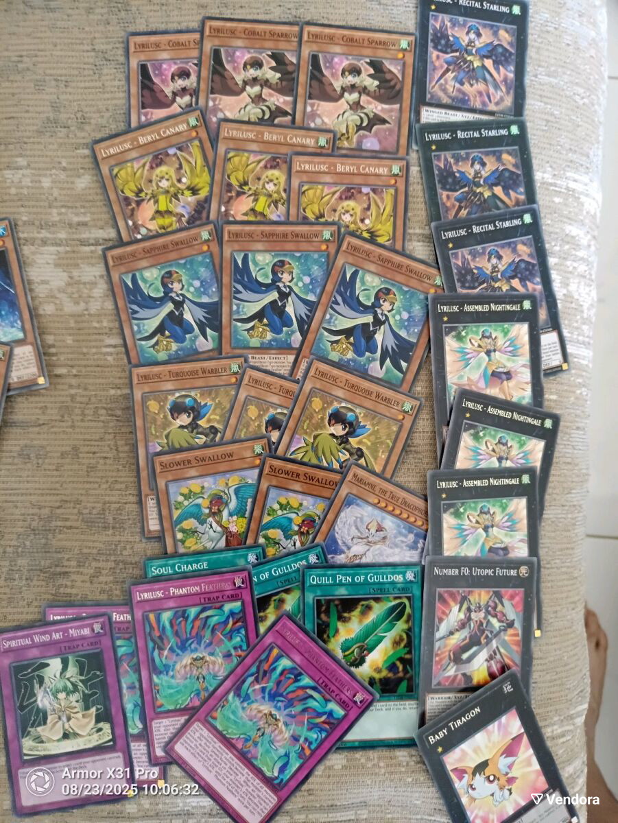 Yu-Gi-Oh Lyrilusc cards like new, 30 -  19,99 - Vendora.cy